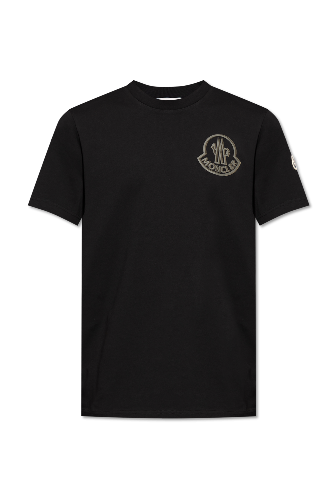 Black T-shirt with printed logo Moncler - Vitkac France
